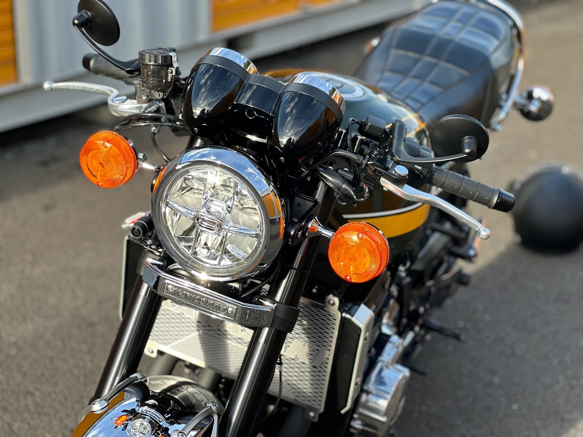 Z900RS ウッドストックセパハン　サインハウス 美品 Z900RS】ウッドストックセパハンを装着レビュー｜見た目・垂れ角0°/5